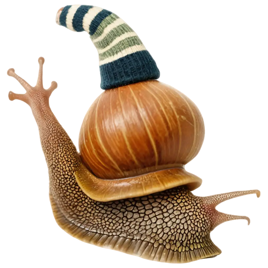 Happy-Snail-with-a-Hat-PNG-Image-Cute-Clear-and-Versatile-for-Digital-Projects