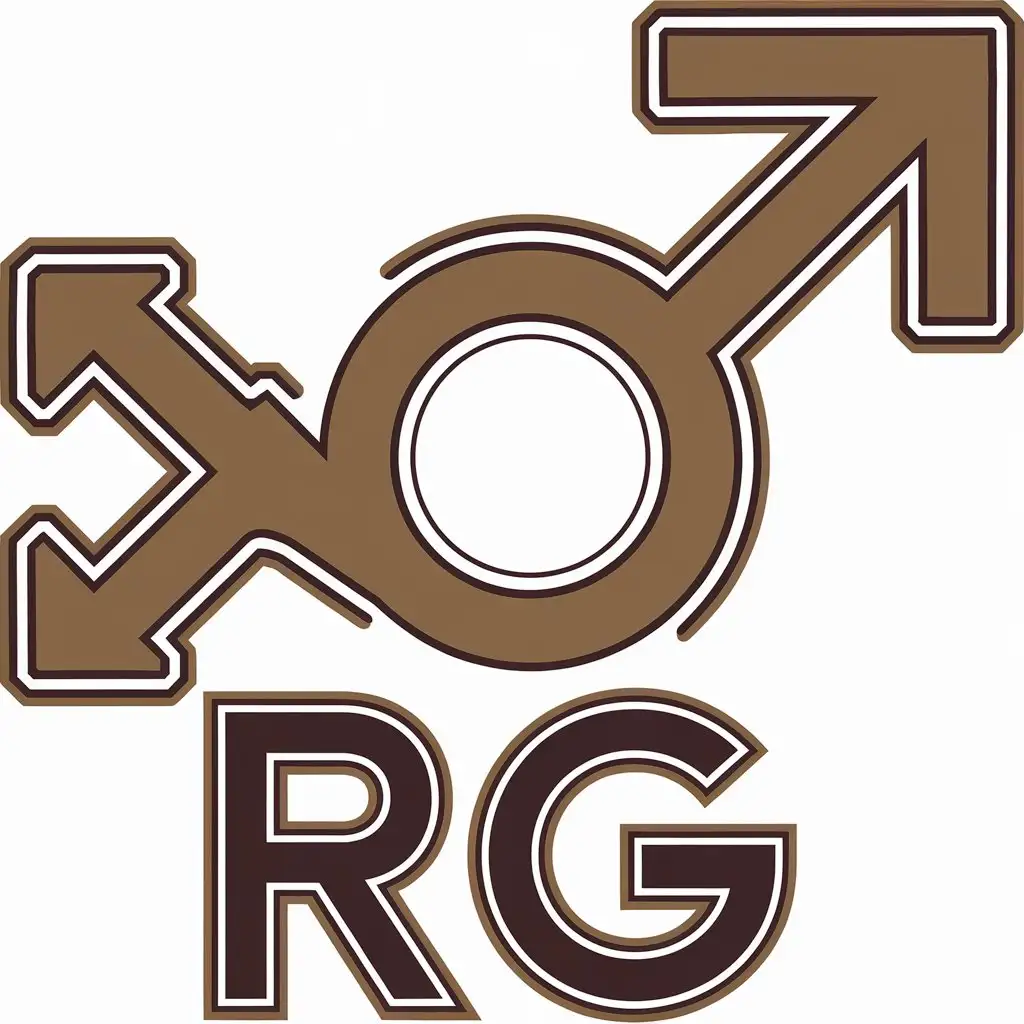 LOGO Design for RG Vector Logo with Male Symbol and Moderate Style