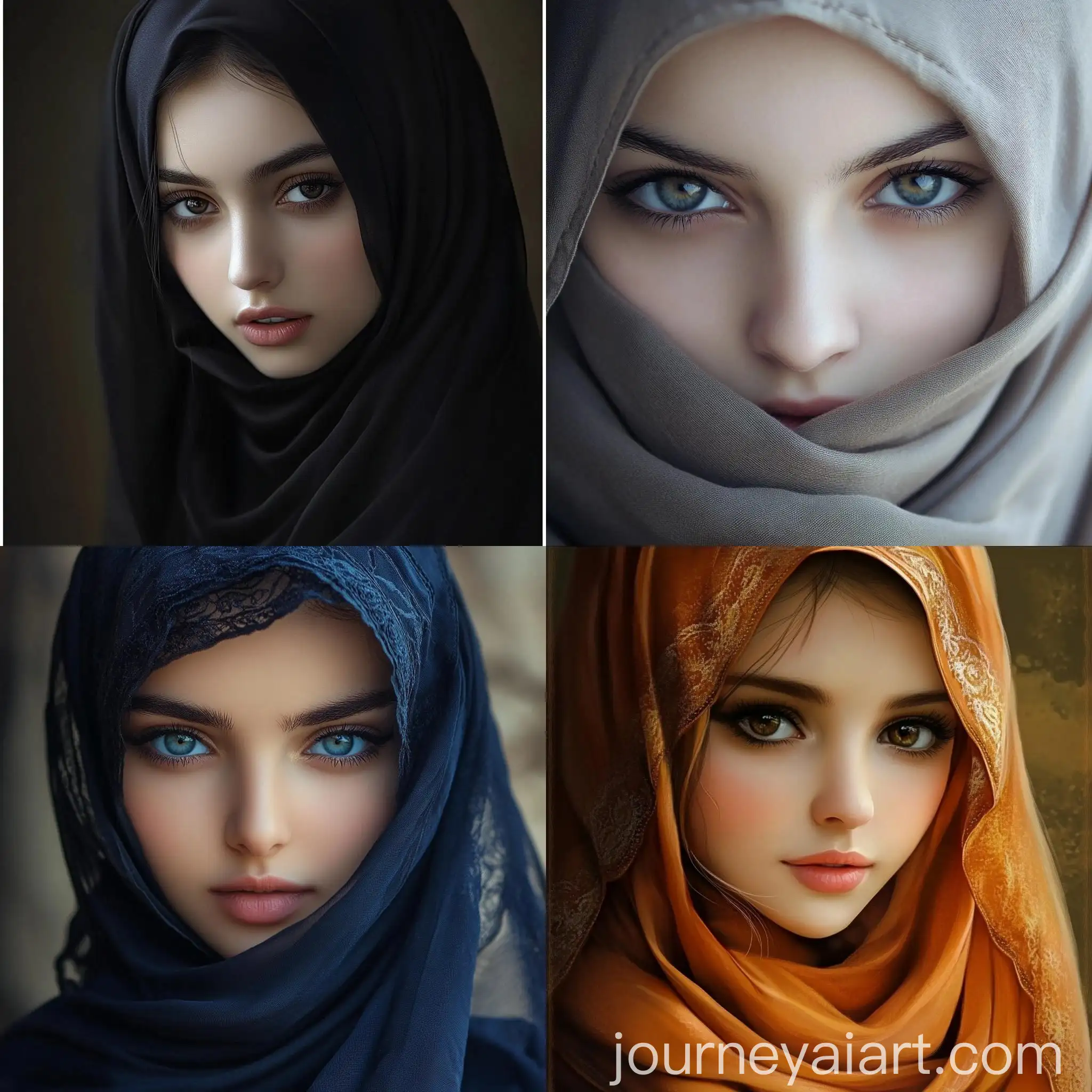 Young-Girl-Wearing-Hijab-Serene-Portrait-in-Square-Format