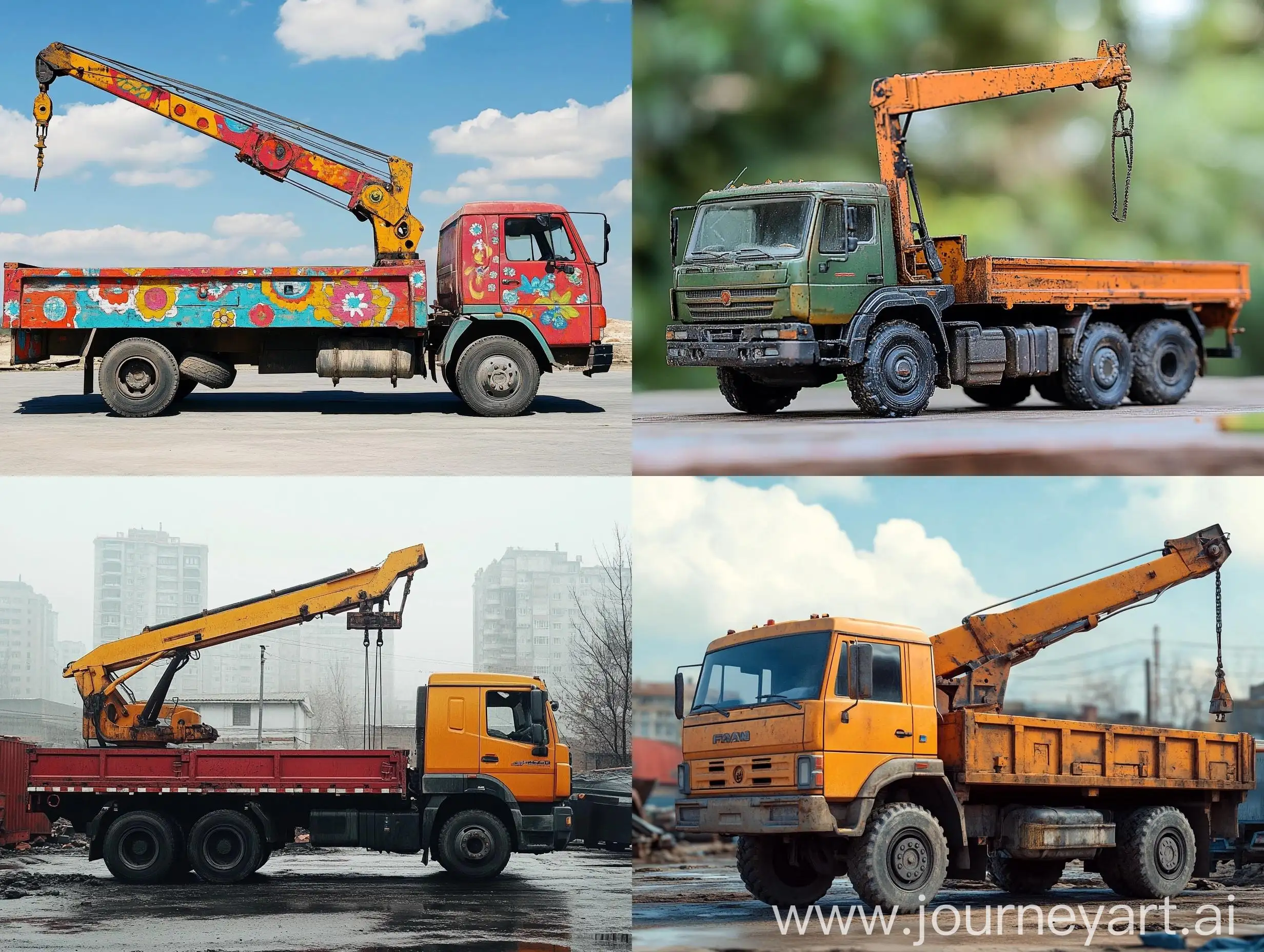 Gypsy-Style-FAW-CA3250-Truck-with-Flatbed-and-Crane