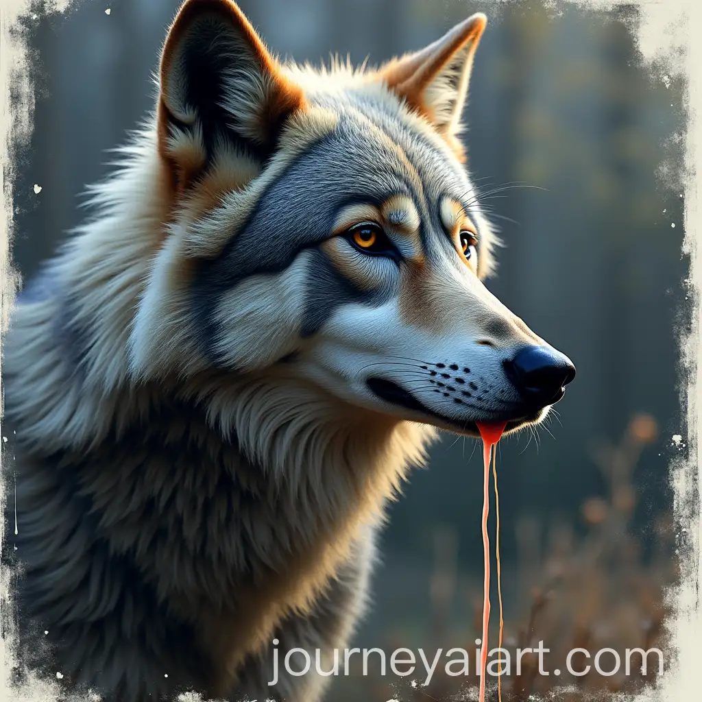 Dripping-Wolf-Art-Frame