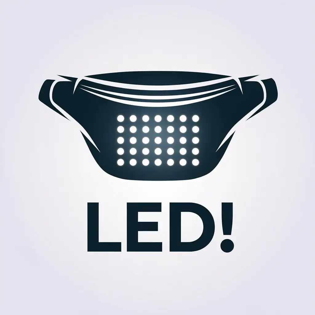 LOGO Design for LED Minimalistic Fanny Pack with Glowing LED Area for Internet Industry