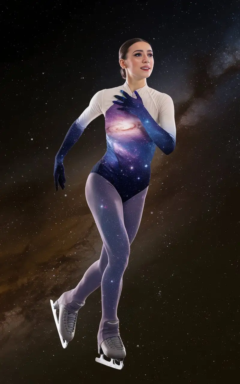 Galactic-Figure-Skater-with-Starry-Body-in-Motion