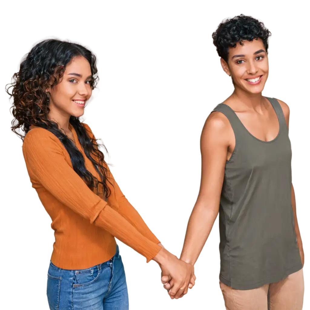 Close-Up-of-Two-Friends-Holding-Hands-and-Smiling-HighQuality-PNG-Image