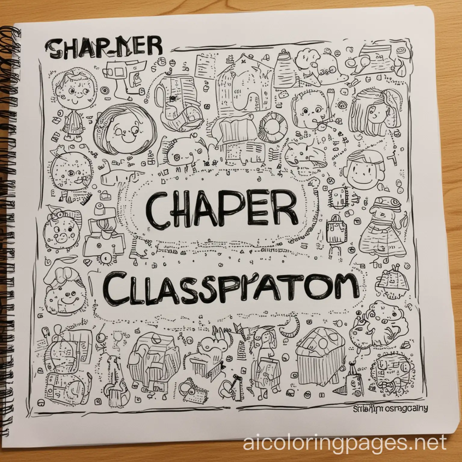 Childrens-Coloring-Page-Classifications-with-Simple-Line-Art