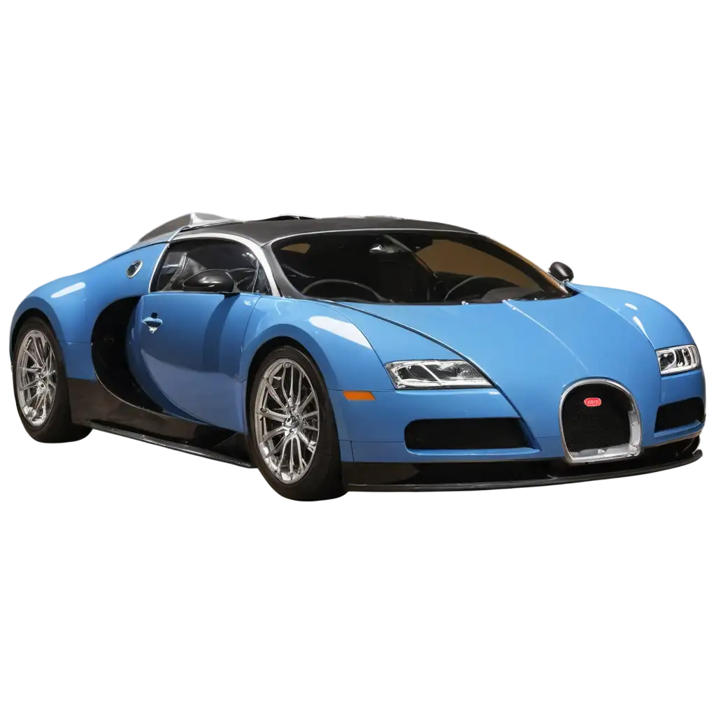 Bugatti-Blue-PNG-Exquisite-Automotive-Elegance-Captured-in-High-Definition