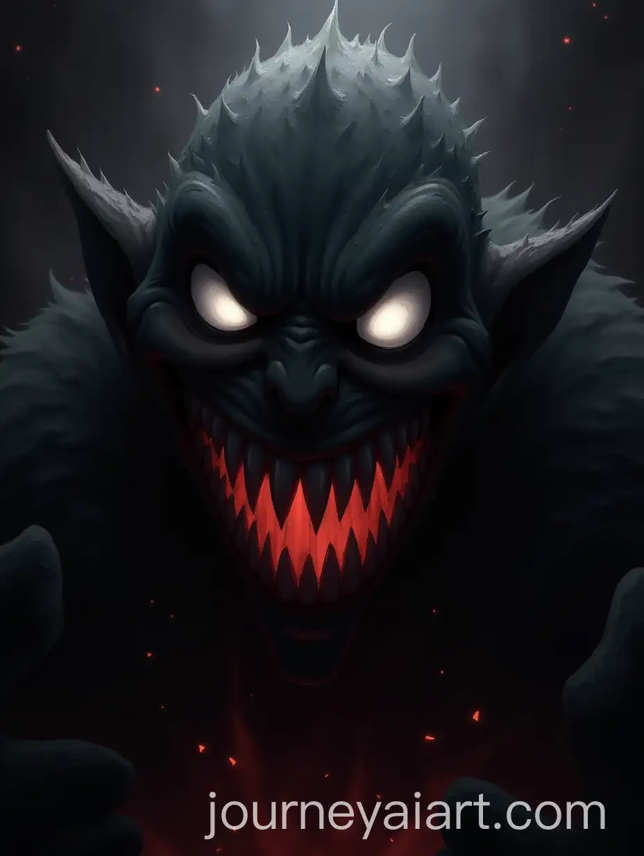 Sinister-Troll-Face-in-Fiery-CosmicAI-Art-Prompt-Expansion-Ambiance-with-Glowing-Eyes