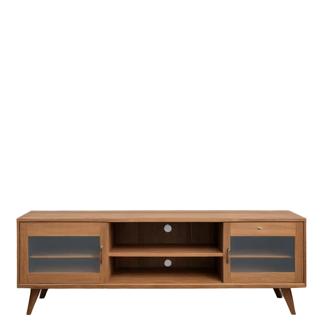 Empty-TV-Rack-PNG-Image-Minimalistic-Wooden-Furniture-on-White-Background