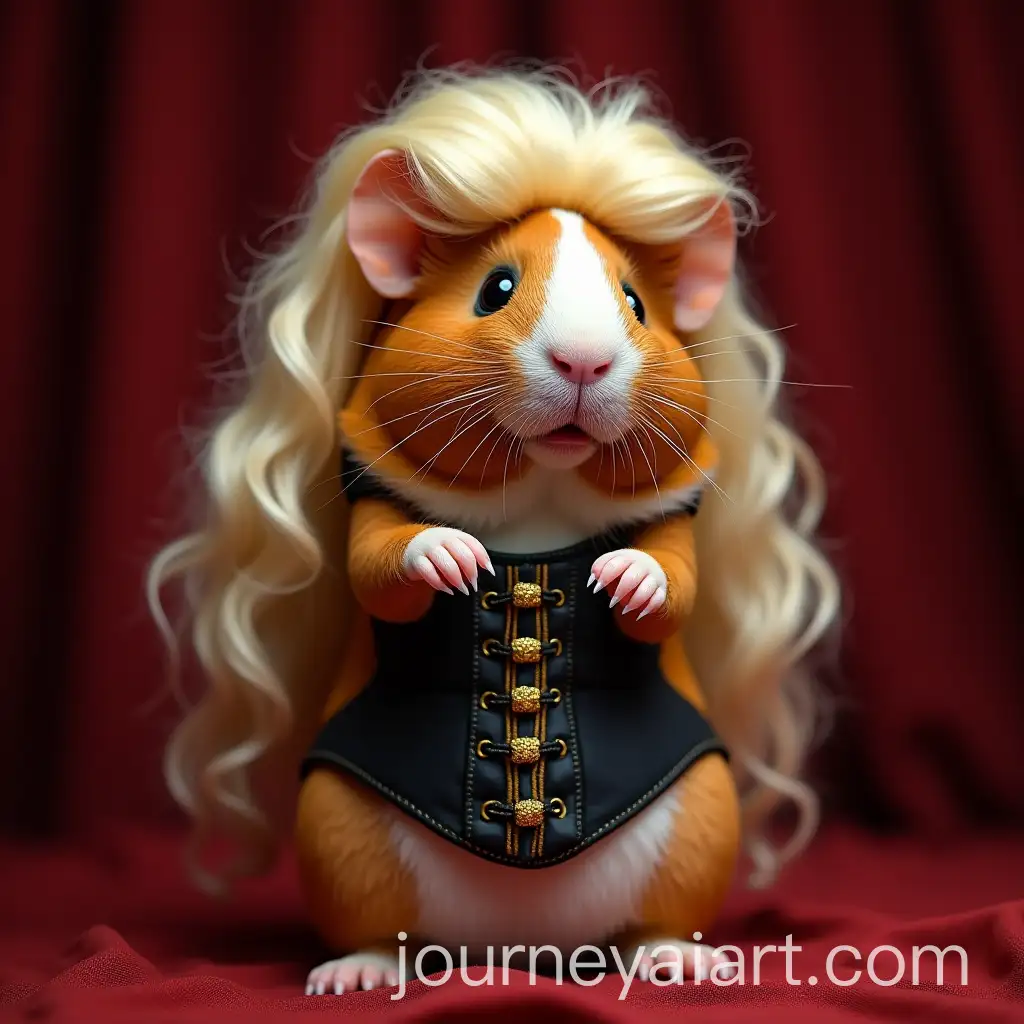 Guinea-Pig-Opera-Singer-in-Corset-and-Wig-Performing-on-Stage