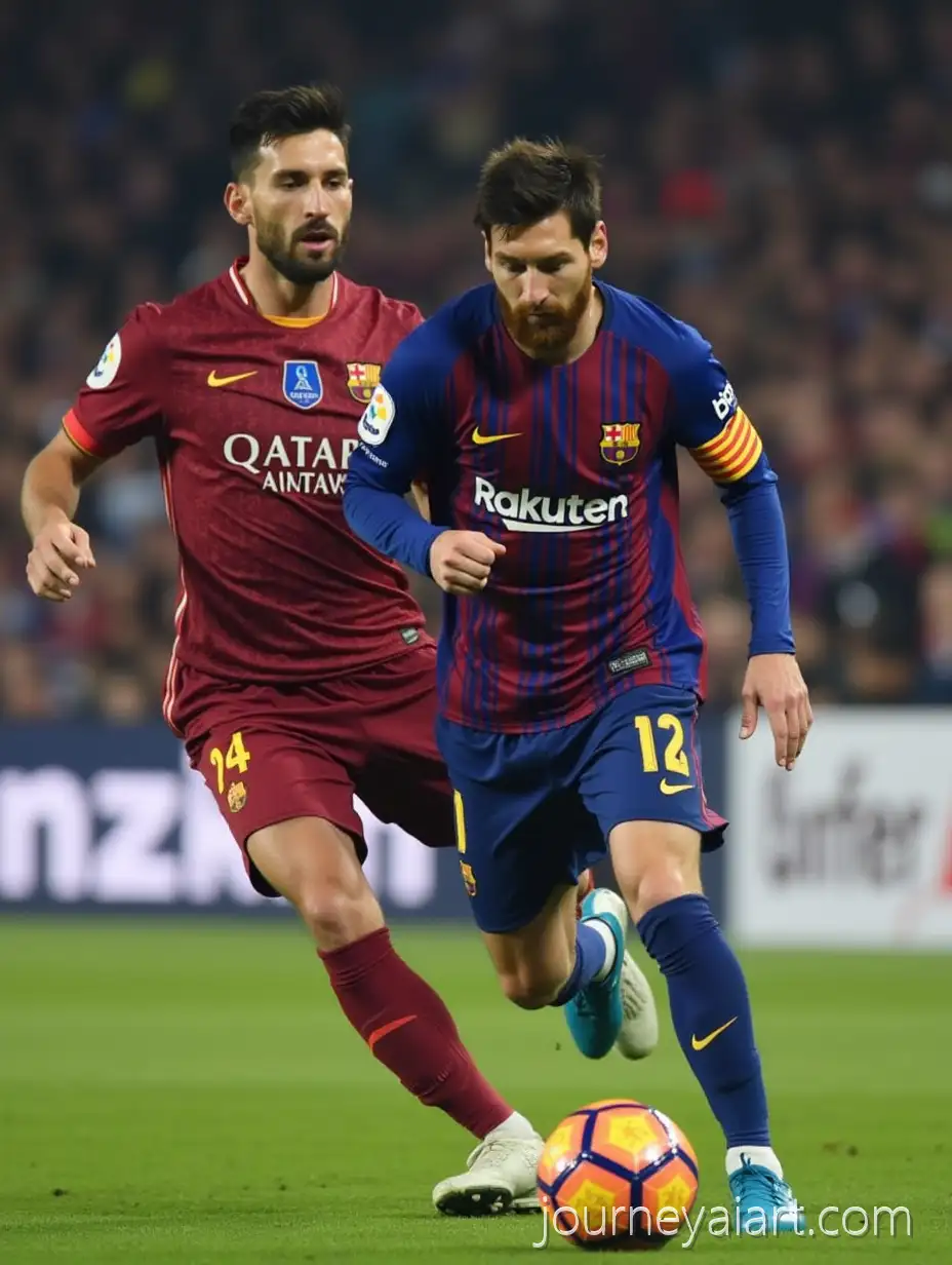 Cristiano-Ronaldo-and-Lionel-Messi-Playing-SoccerCr7-Messi-image-prompt-Together