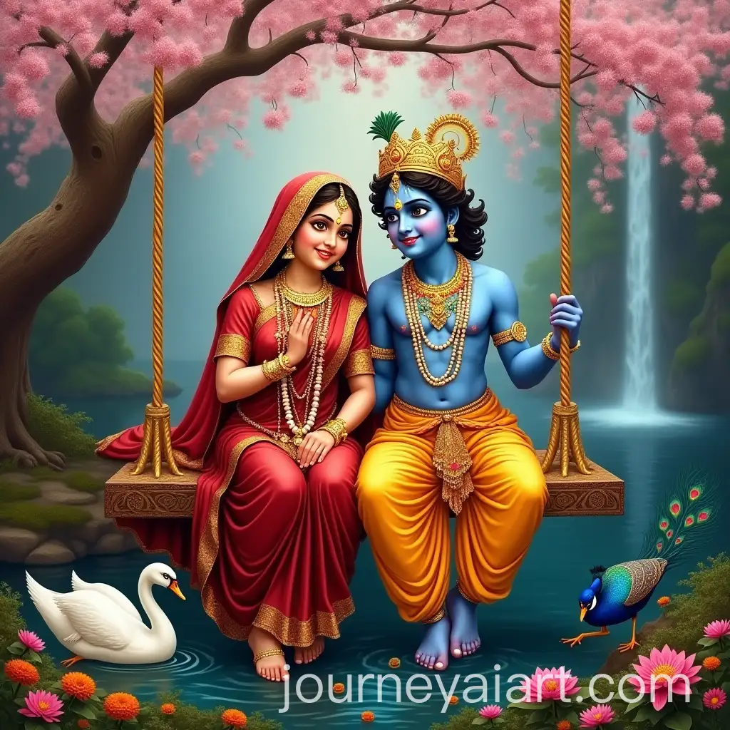 Radha-and-Krishna-on-Celestial-Swing-with-Divine-Joy-and-Playful-Charm