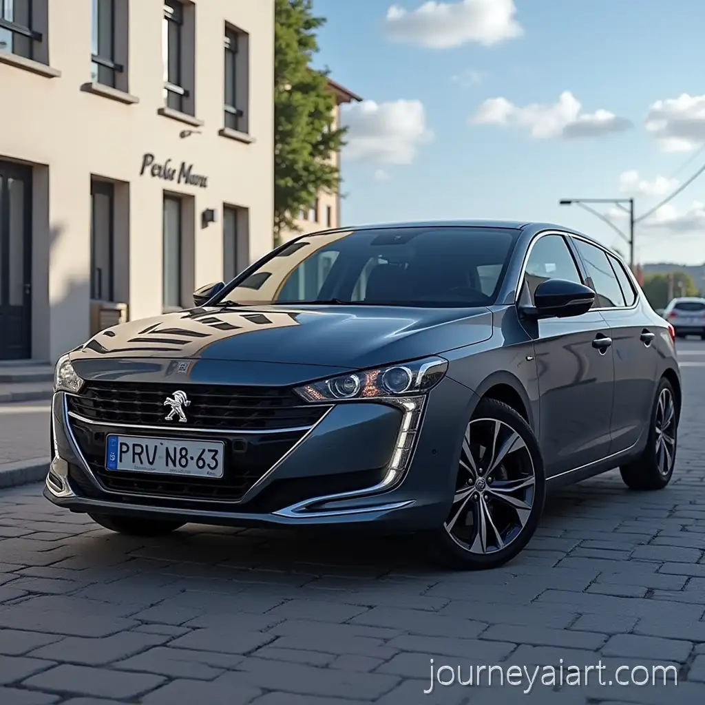 Peugeot-308-2018-Model-Car-in-Urban-Setting-with-Modern-Design