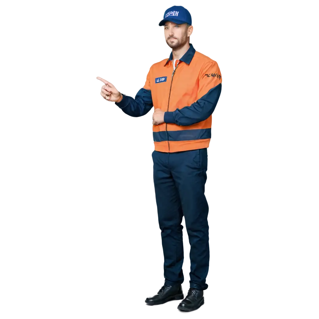 Driver-Standing-in-Uniform-PNG-HighQuality-Transparent-Image-for-Various-Uses