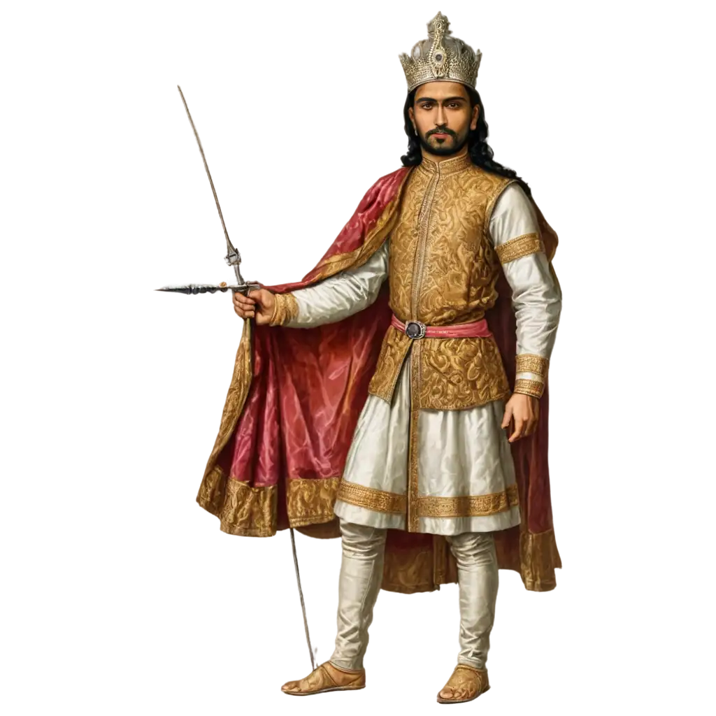 Rajput-King-from-Medieval-India-PNG-Image-for-Historical-and-Artistic-Use