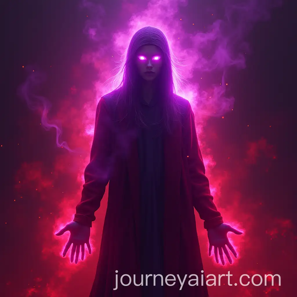 Mystical-Figure-with-Glowing-Purple-Eyes-andAI-Image-Prompt-Expansion-Chaotic-Red-Energy