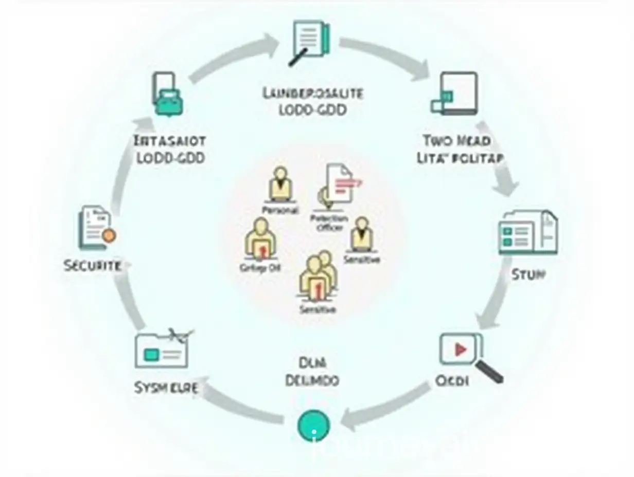 Infographic-Explaining-How-to-Apply-LOPDGDD-in-Companies-with-Key-Elements