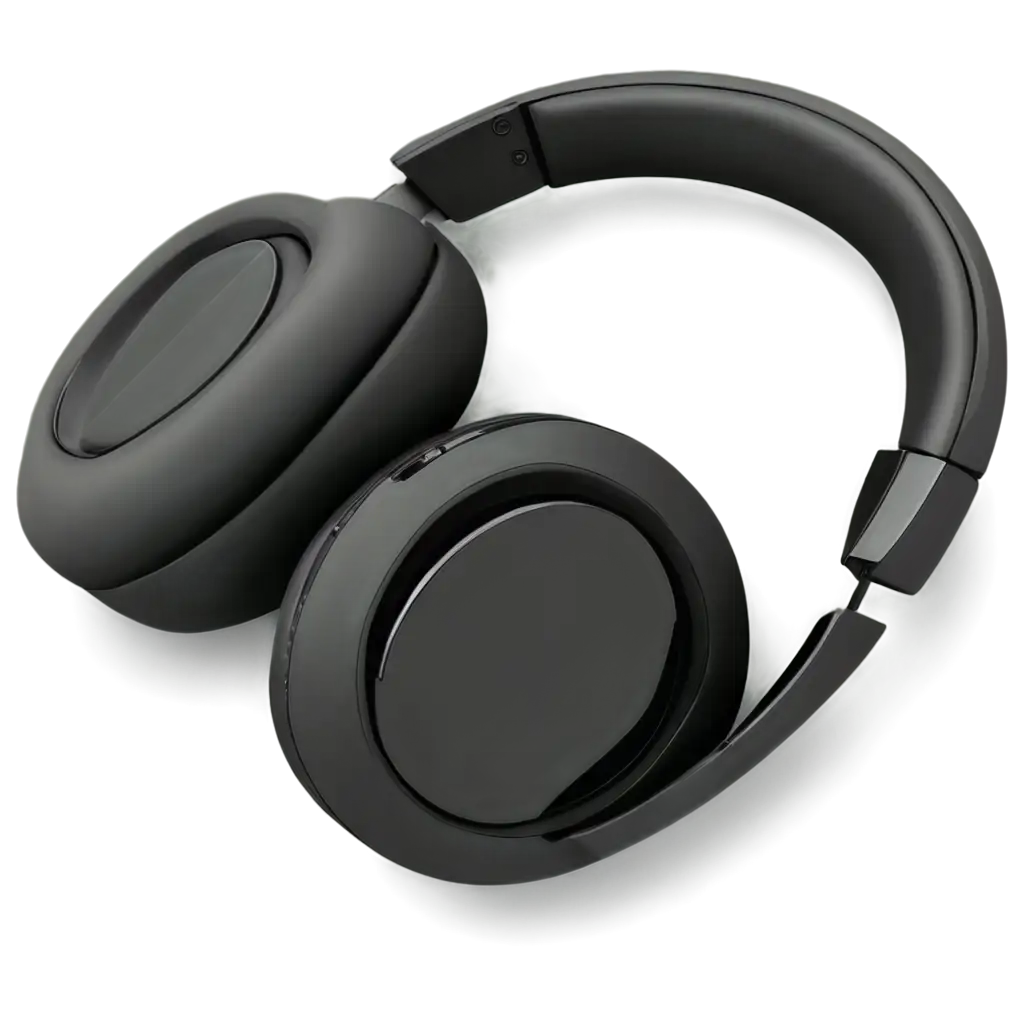 HighQuality-PNGSEO-PNG-Image-Scenarios-of-Black-Matte-Wireless-OverEar-Headphones-for-Professional-Use