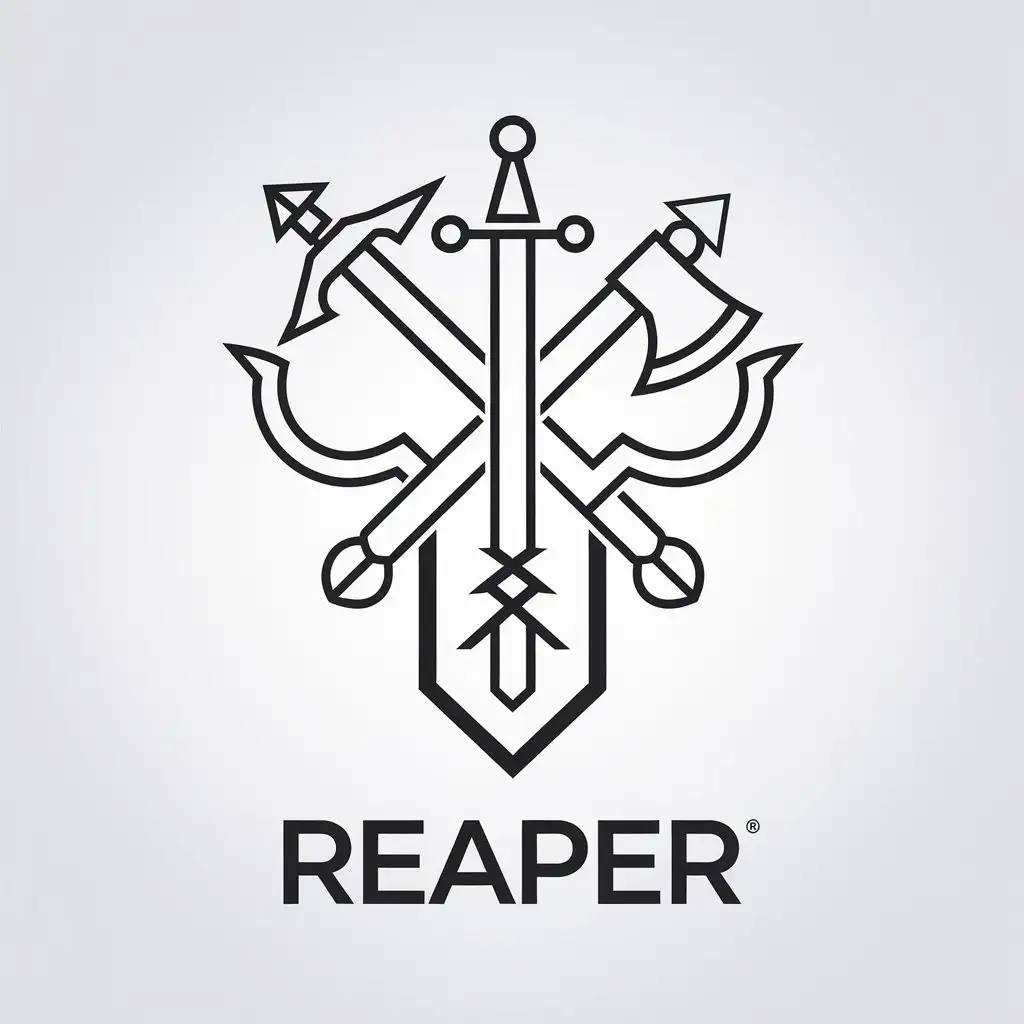 LOGO-Design-for-REAPER-Minimalist-Weapon-Outlines-with-Nonprofit-Clarity