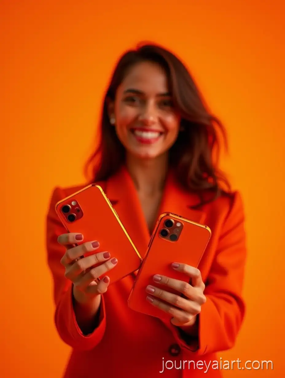 Indian-Woman-Promoting-iPhone-17-Pro-Max-on-Festive-Poster