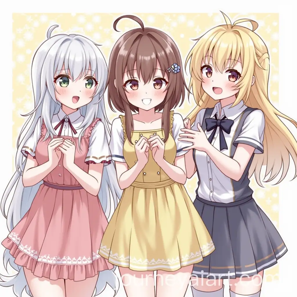 Three-Best-Friends-Girls-Enjoying-Time-Together