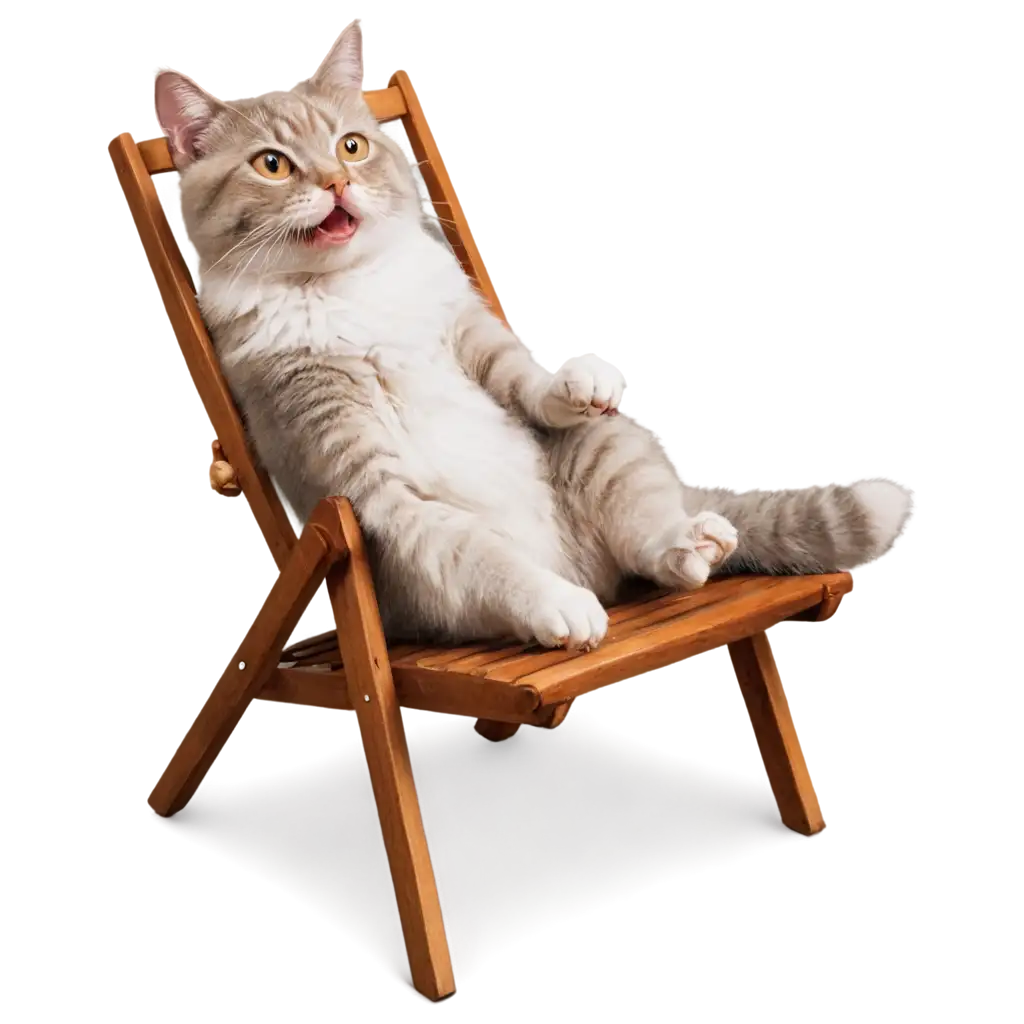 Funny-Cat-Sitting-on-a-Woods-Chair-PNG-Image-Perfect-for-Your-Creative-Projects