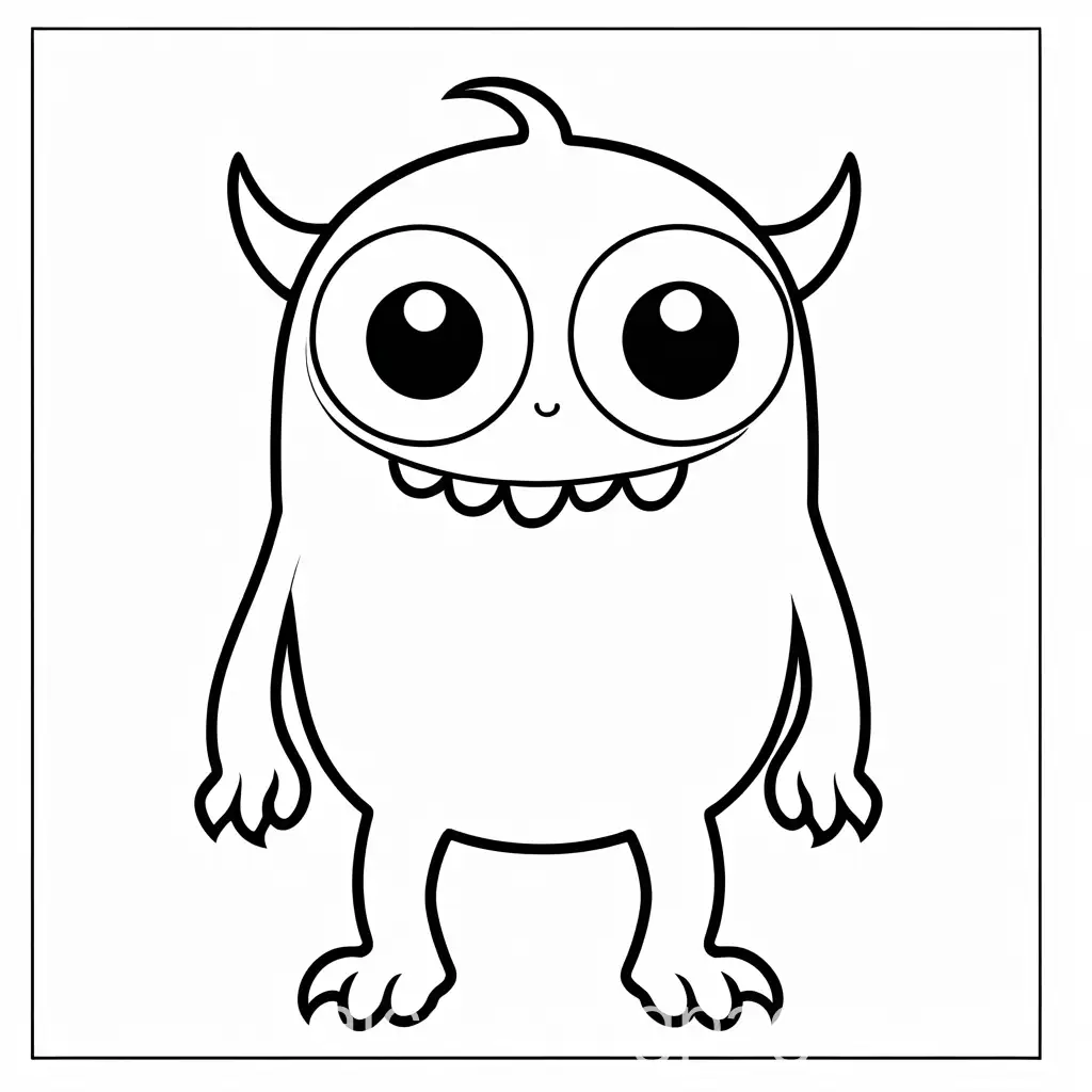 Simple-Grey-and-White-Cute-Monster-Coloring-Page-for-Kids