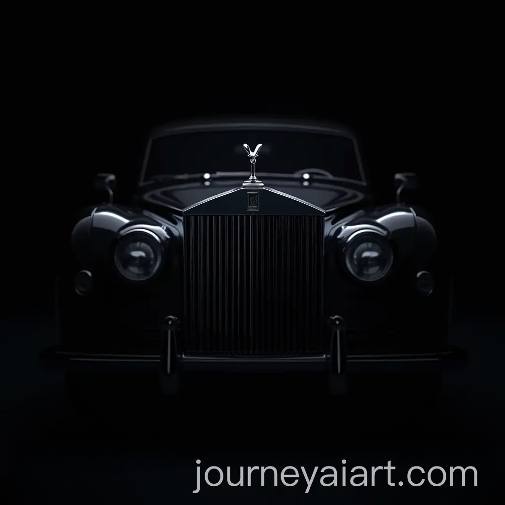 Closeup-of-RollsRoyce-Boat-TailAI-Art-Prompt-Expansion-Grille-with-Gleaming-Chrome-Under-Spotlight