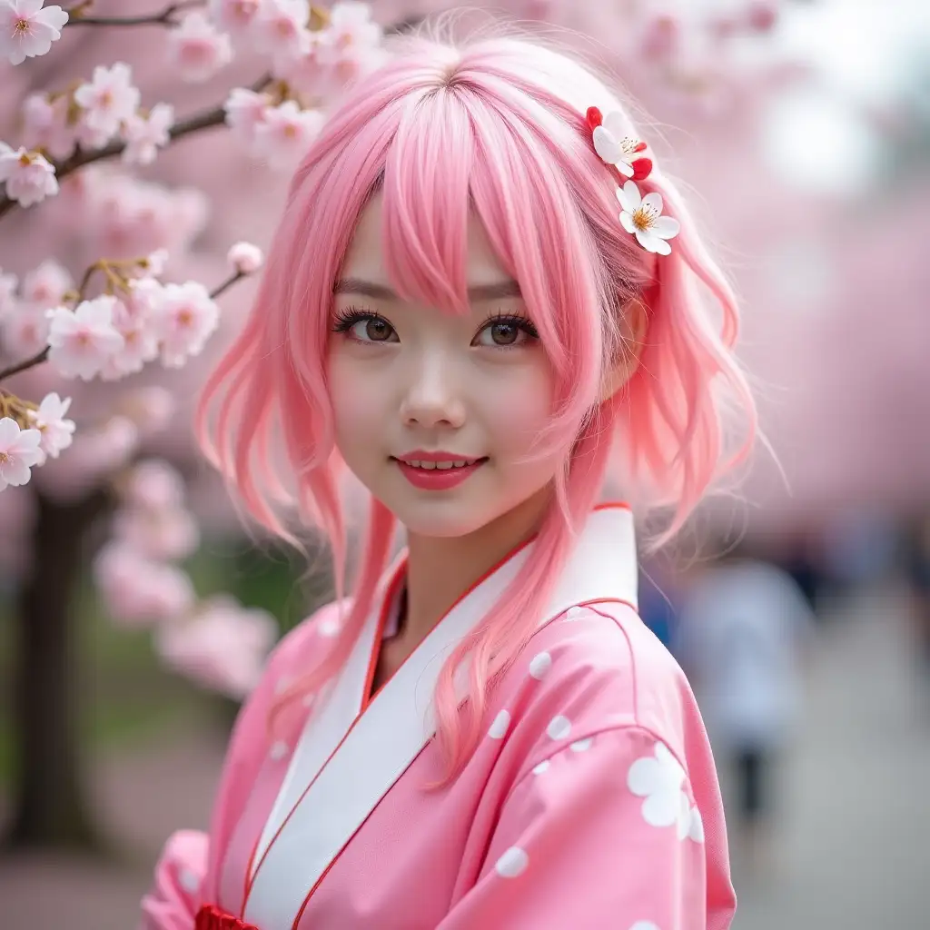 Attractive-Young-Cosplayer-Girl-in-Sakura-Under-Japanese-Cherry-Blossom-Tree