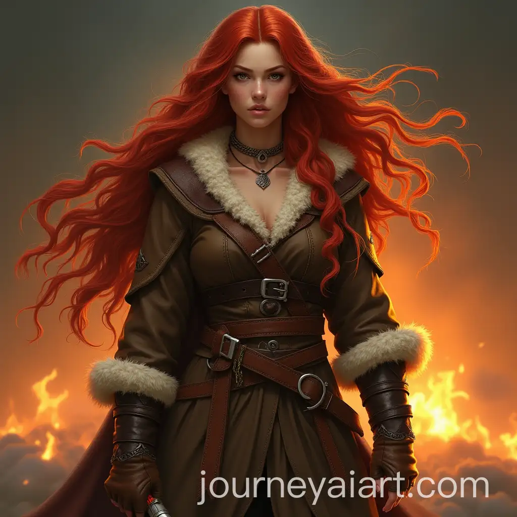 Realistic-Viking-Maiden-with-Fiery-Background-and-Determined-Expression