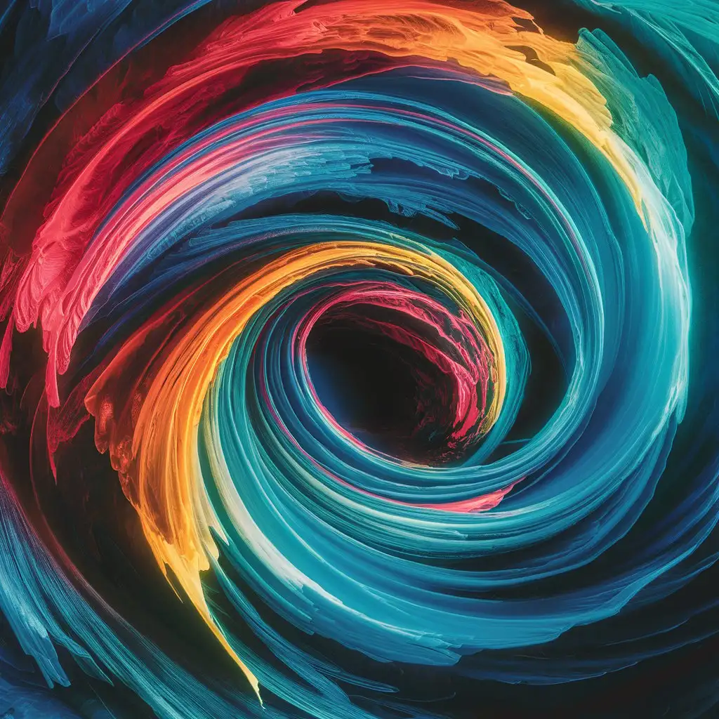 Vibrant Colored Swirls Artistic Background