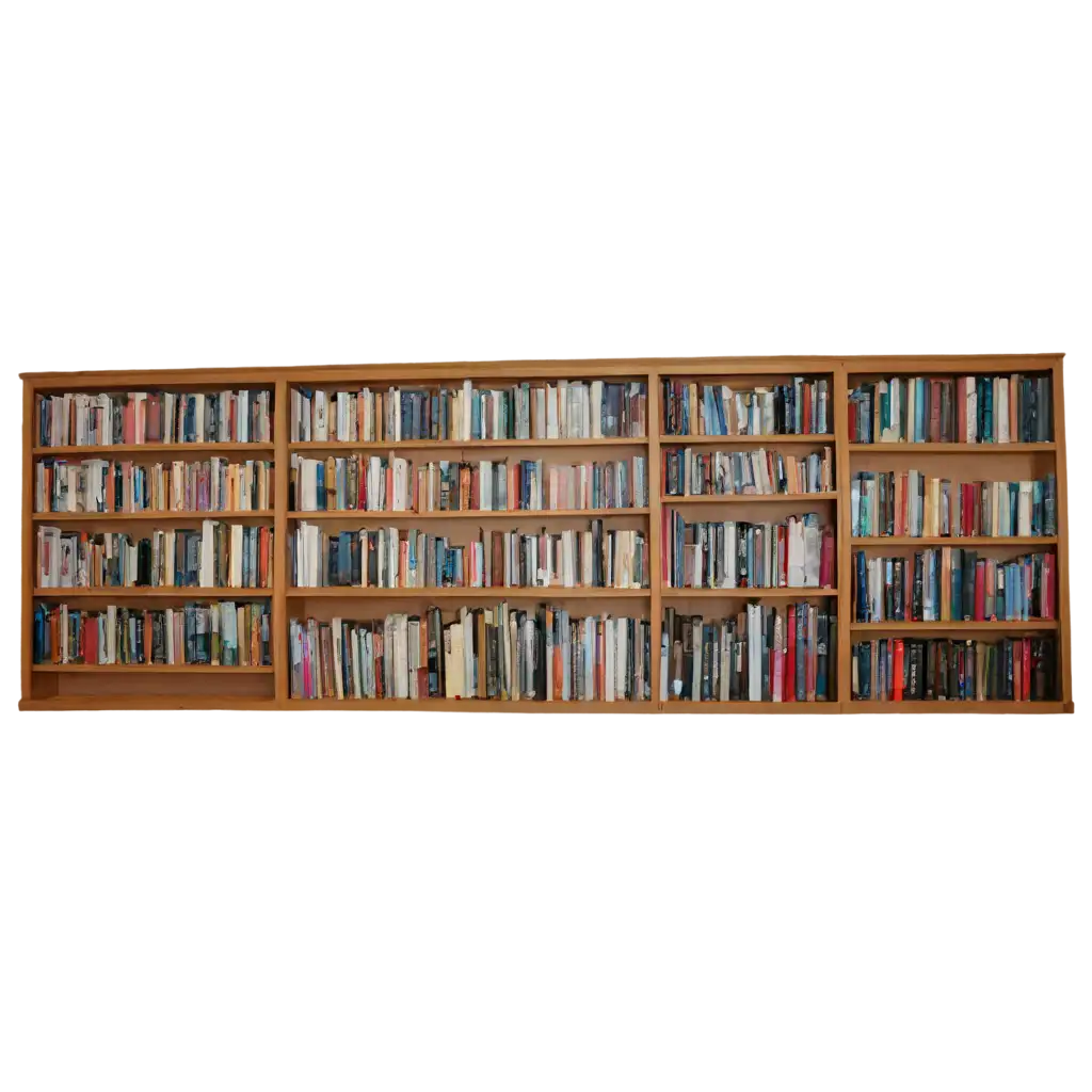 Premium-PNG-Image-of-a-Library-with-Shelves-and-Books-Enhance-Your-Visual-Content-with-Clarity