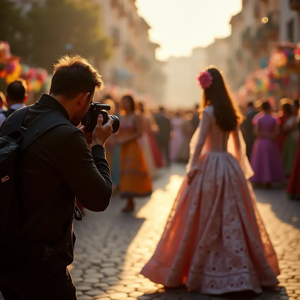 Elegant Festera at Traditional Village Festival