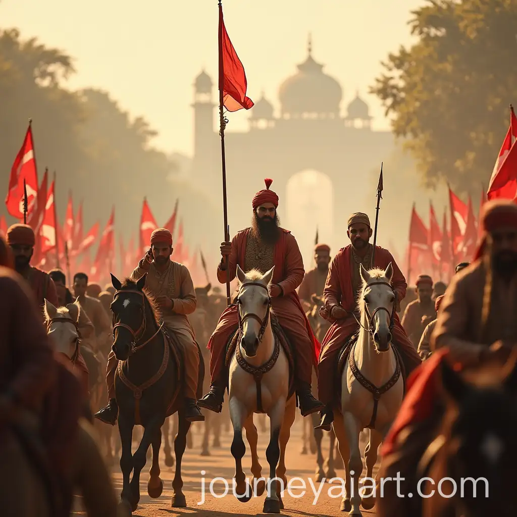 Sepoy-Rebellion-Leaders-Rani-LakshAI-Image-Prompt-Expansionmibai-Nana-Sahib-and-Bahadur-Shah-Zafar-in-1857-Uprising