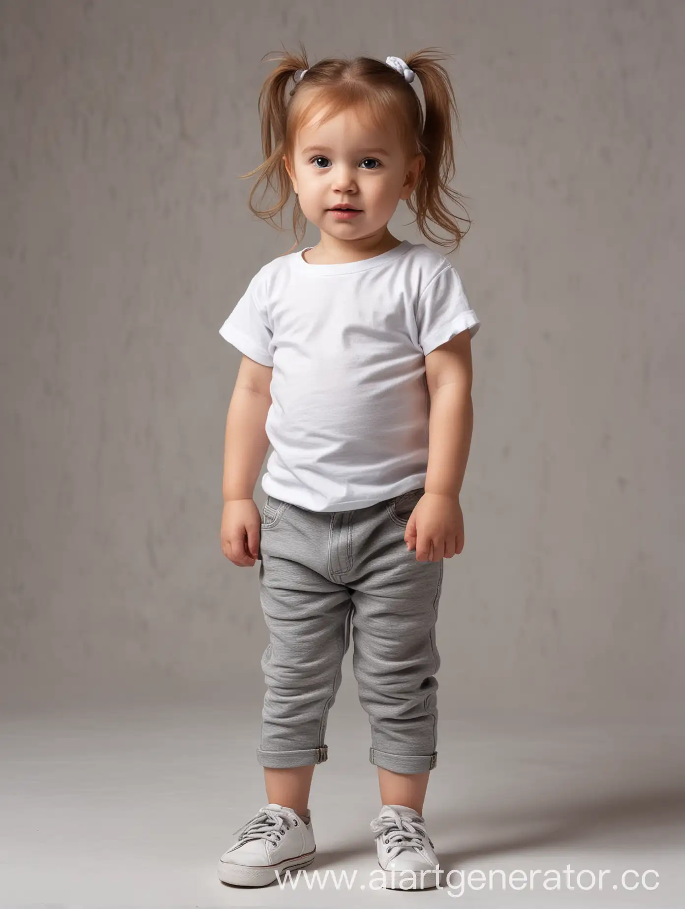 2YearOld-Girl-in-White-TShirt-Standing-Full-Height