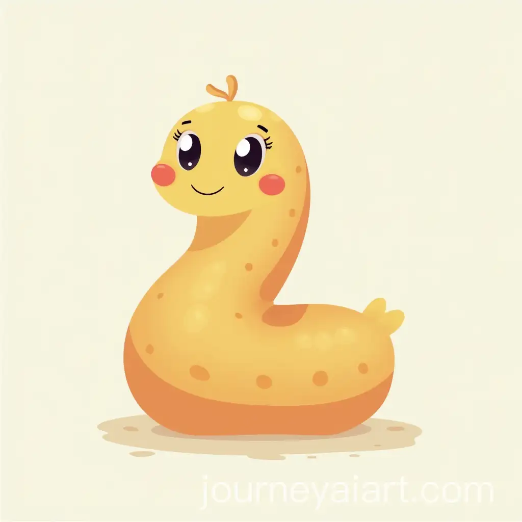 Playful-Earthworm-Icon-with-Fun-Expression
