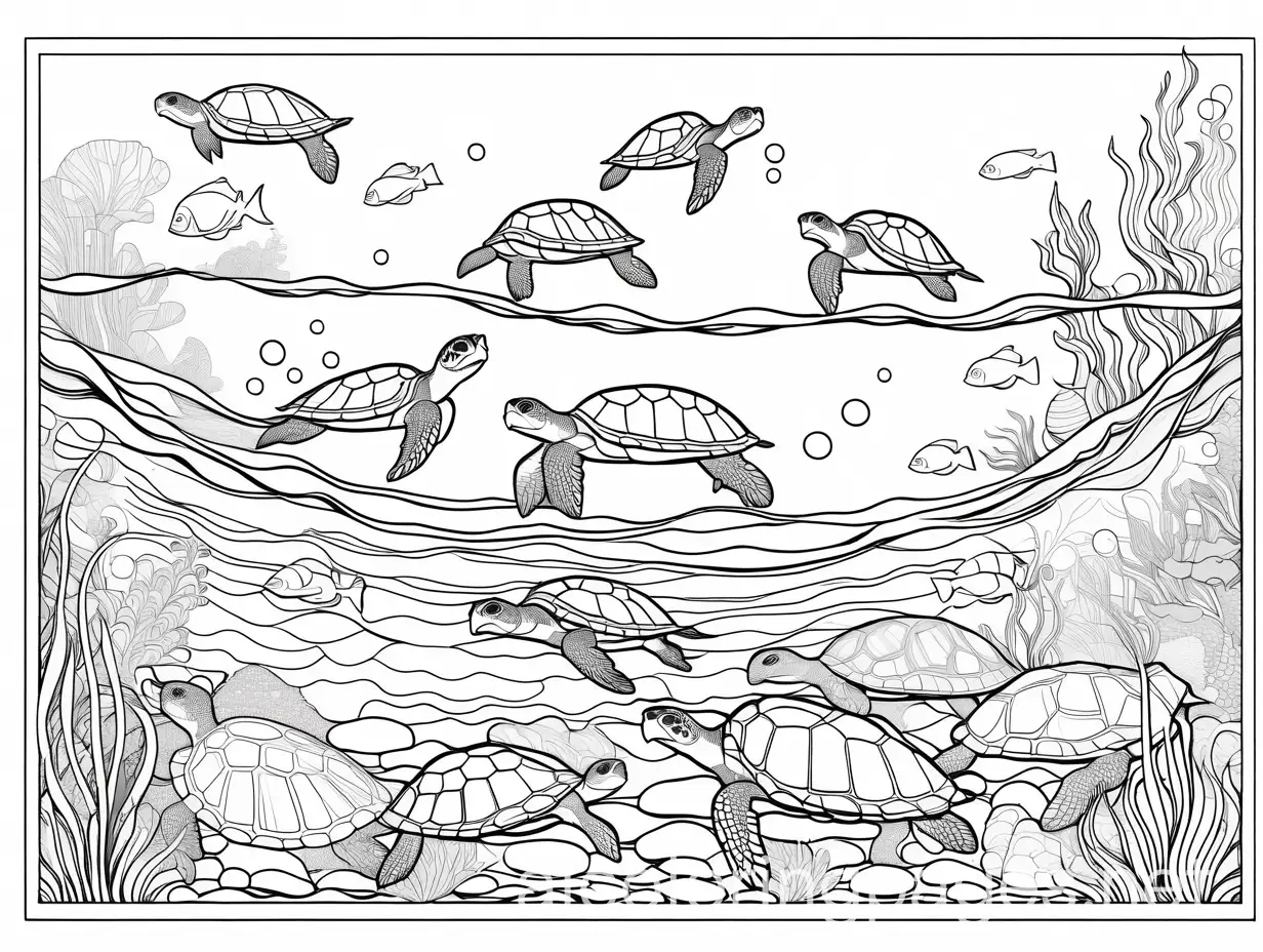 Underwater-Scene-Coloring-Page-Welcome-to-Team-Turtles