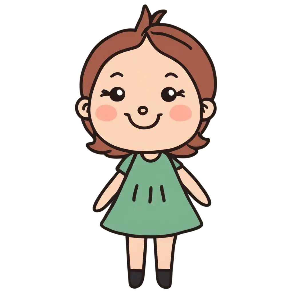 Adorable-PeachColored-Character-Sticker-in-PNG-Format