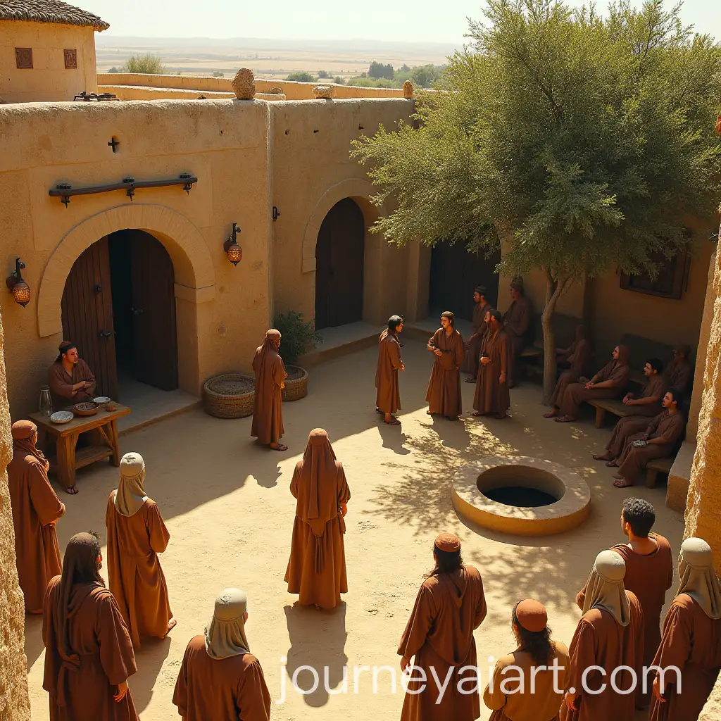 Ancient-Marriage-House-Celebration-with-Traditional-Jewish-Attire