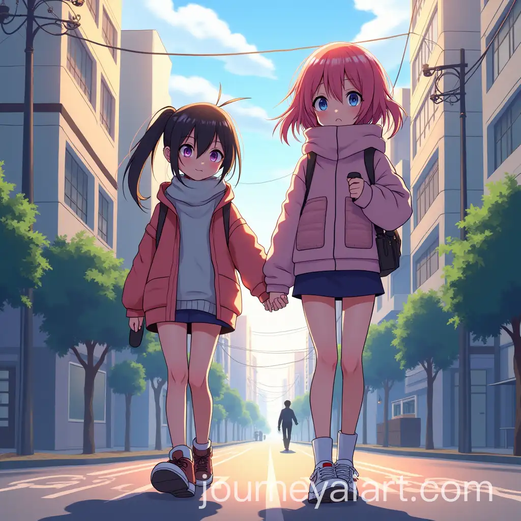 Anby-and-Nicole-Demara-in-Zenless-Zone-Zero-Japanese-City-Day-Scene