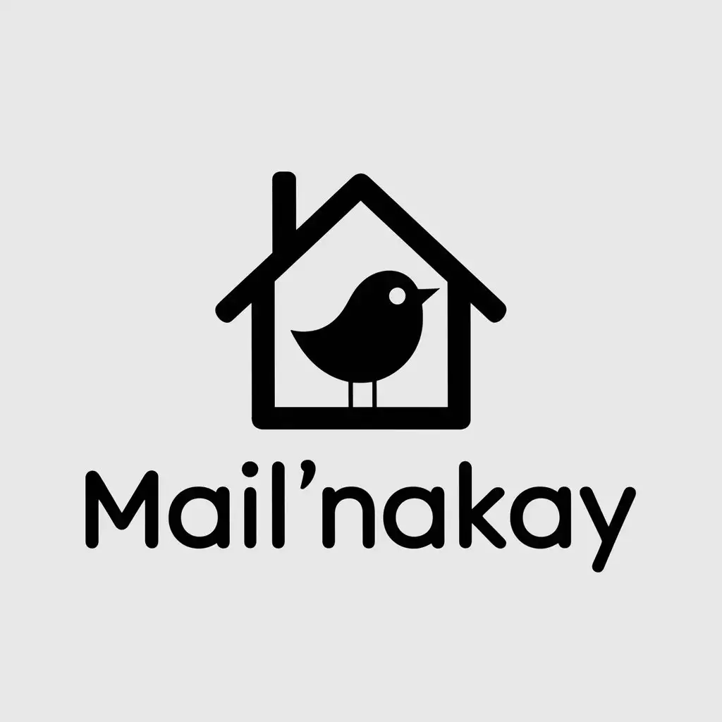 LOGO Design For Mailnakay Home and Bird Vector Logo Design with Clear Background