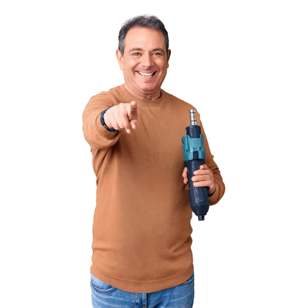 MiddleAged-Man-with-Drill-PNG-Cheerful-Worker-with-Tools-Concept