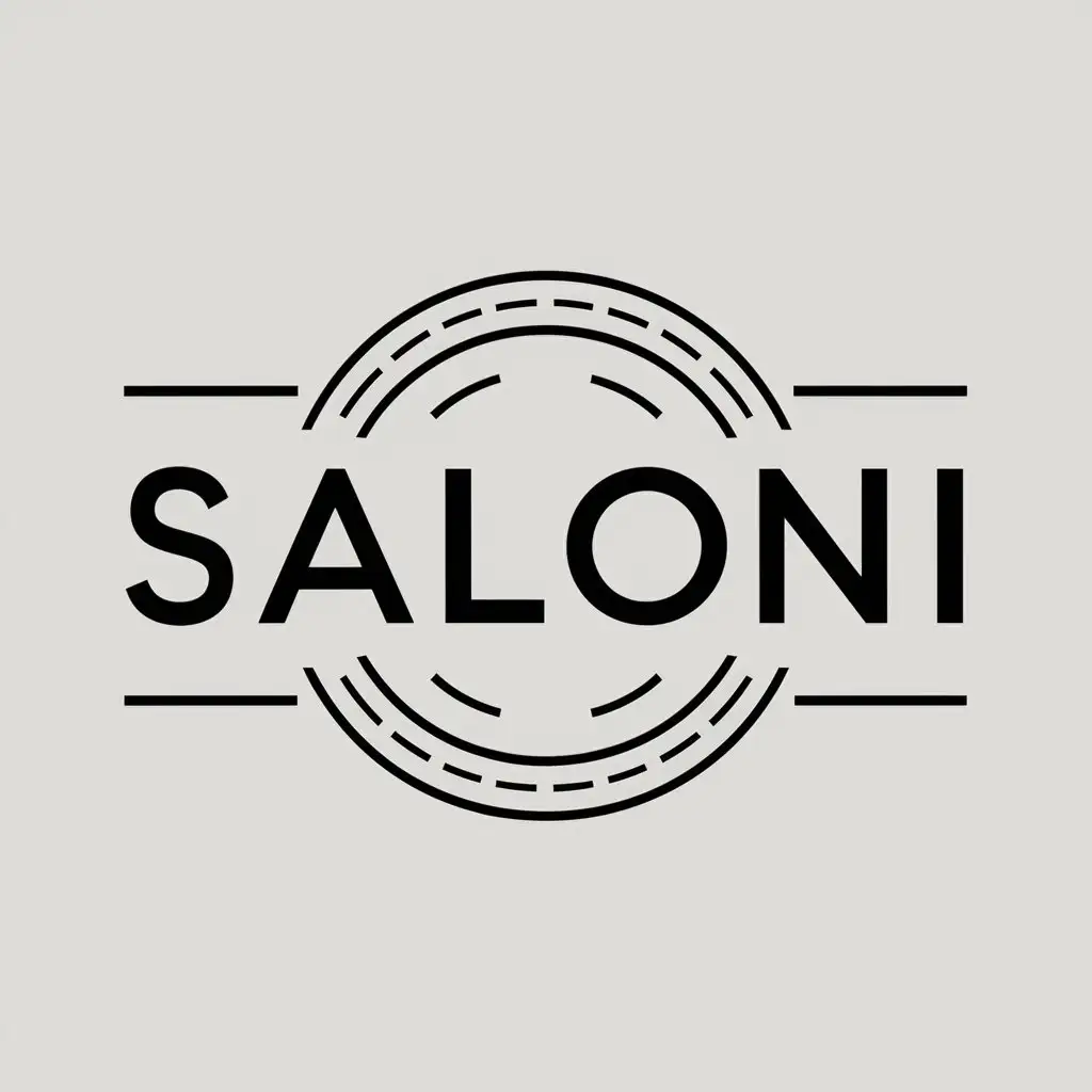 LOGO Design For Saloni Minimalistic Vector Logo with Clear Background