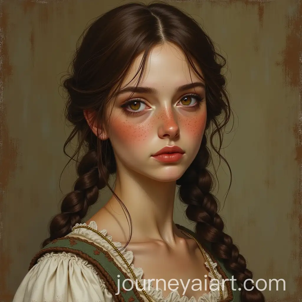 Mournful-Peasant-Woman-with-Twin-Braids-in-Medieval-Fantasy-Oil-Painting