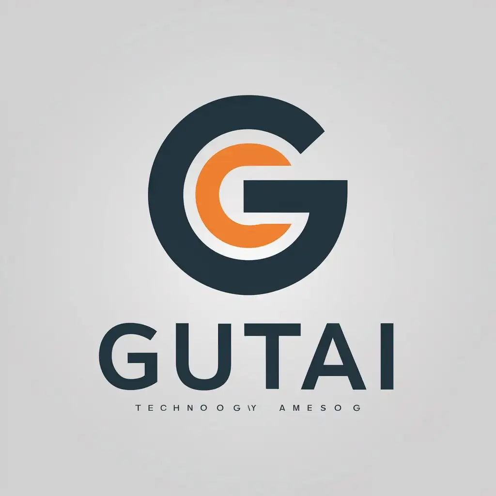 a vector logo design,with the text "GUTAI", main symbol:G,Moderate,be used in Technology industry,clear background