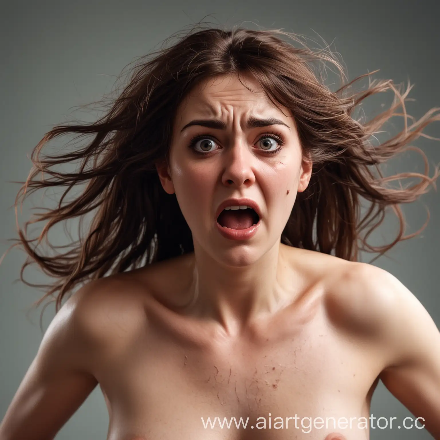 Realistic-Frightened-Woman-with-Increased-Body-Hair