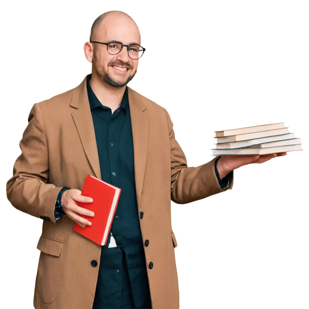 Man-with-a-Coat-Holding-Books-PNG-Image-Perfect-for-Professional-Creative-Use