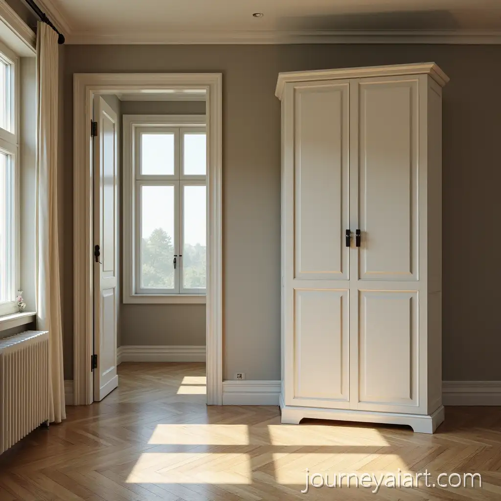 Room-with-Cabinet-and-Door-at-a-AI-Art-Prompt-Expansion90-Degree-Angle-No-Windows-or-Curtains