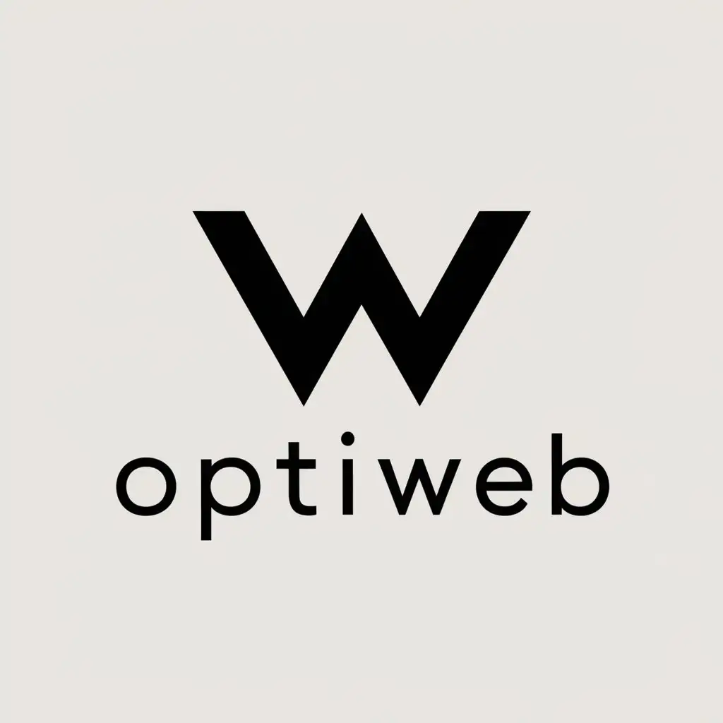 Logo Design for OptiWeb Modern W Symbol for the Internet Industry