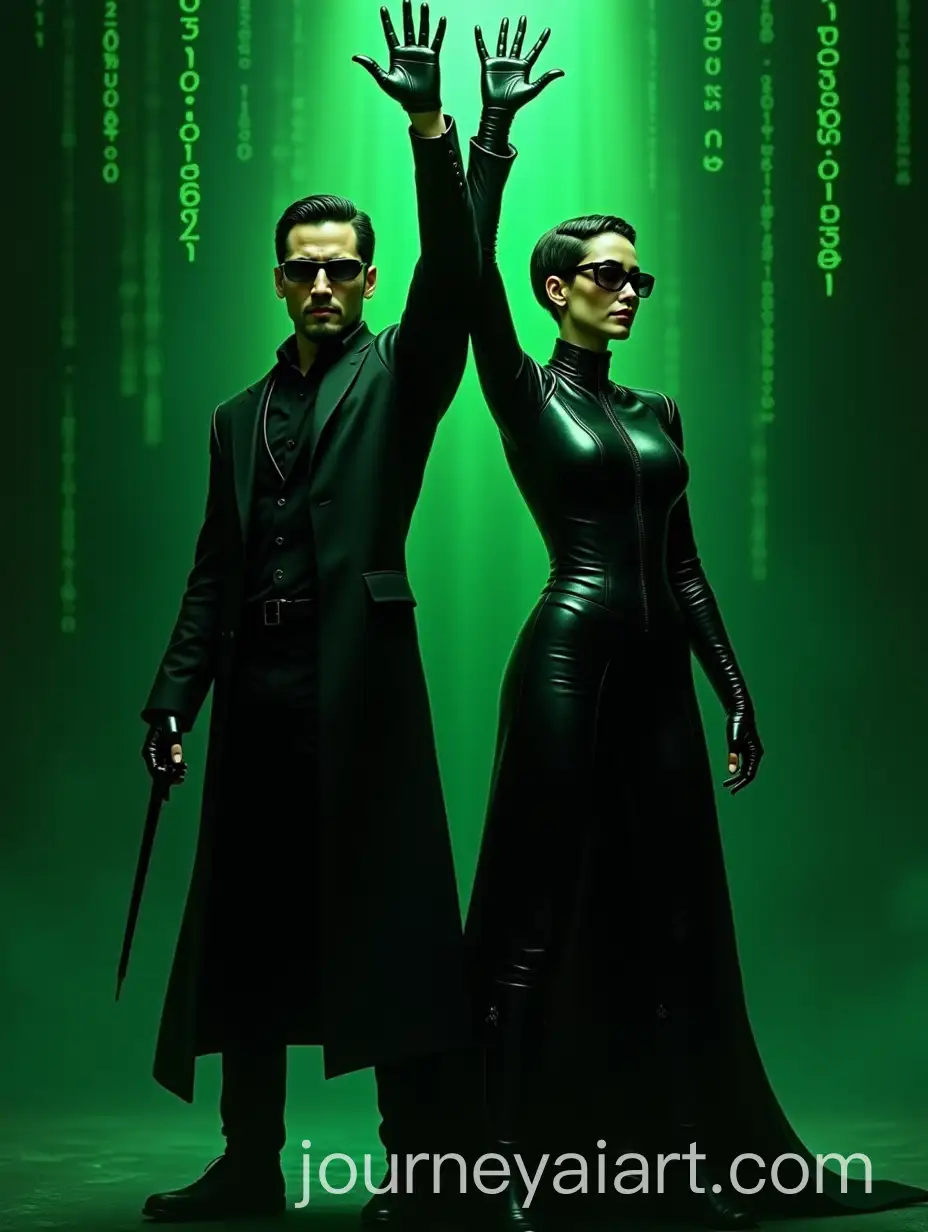 Neo-and-Trinity-in-Heroic-Pose-Inspired-by-Soviet-Sculpture-with-Matrix-Code-Glow