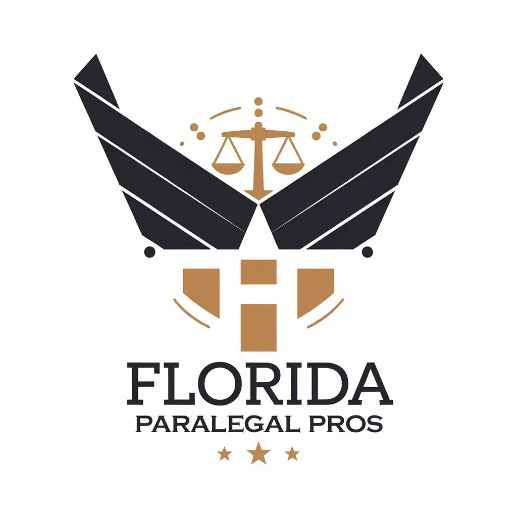 LOGO Design for Florida Paralegal Pros Vector Design with Legal and Airforce Themes